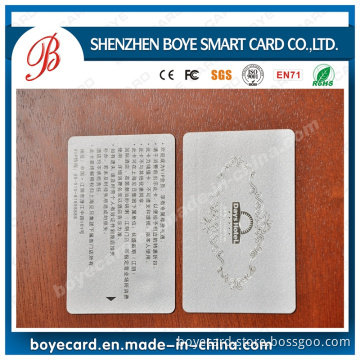 Drawbench Silver PVC Plastic Discount Card
